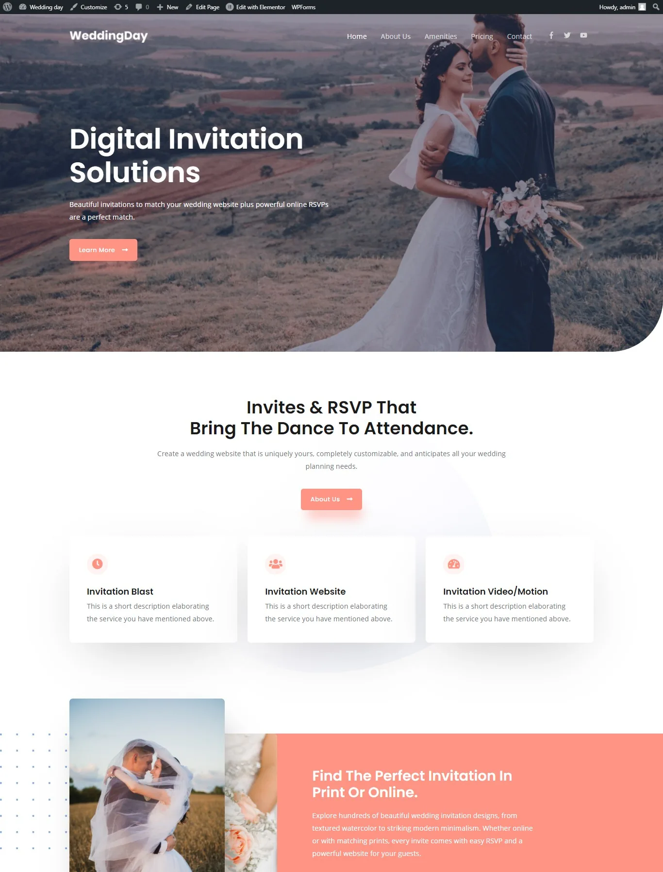 Wedding Day Digital Invitation